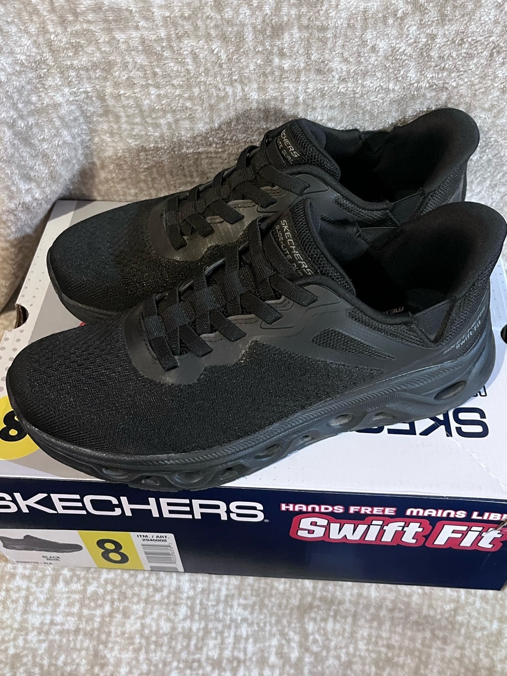 Skechers Swift Fit Men's All-Black Athletic Trainers